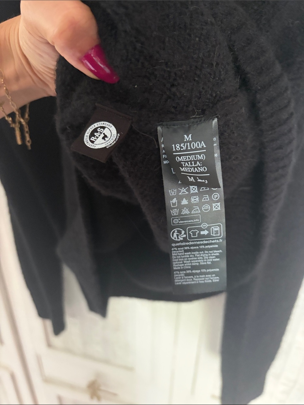 ALL-SAINTS finden crewneck wool sweater M NWT - Picture 6 of 8